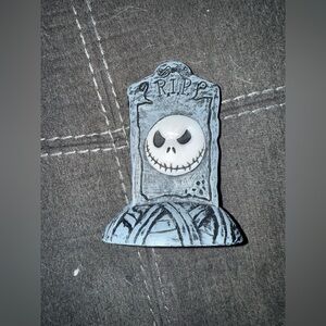 Small Tabletop Jack Skellington Tombstone Decor